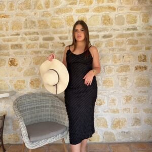 Robe à bretelles "Volantina"