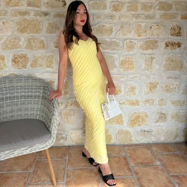 Robe à bretelles "Volantina"