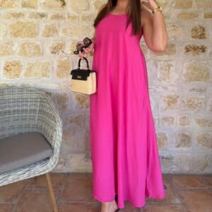Robe longue "Pink"