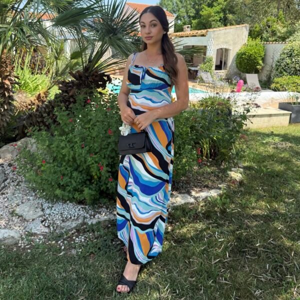 Robe à bretelles "Sunset Waves"