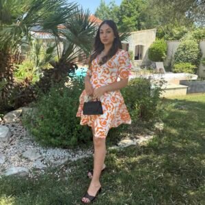 robe courte "orange blossom"