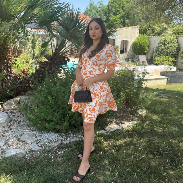 robe courte "orange blossom"